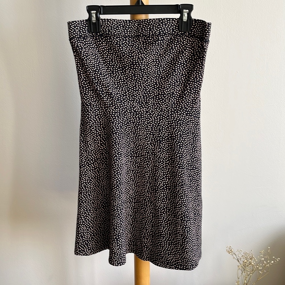 Superdry strapless poker-dot mini dress XS navy/baby pink